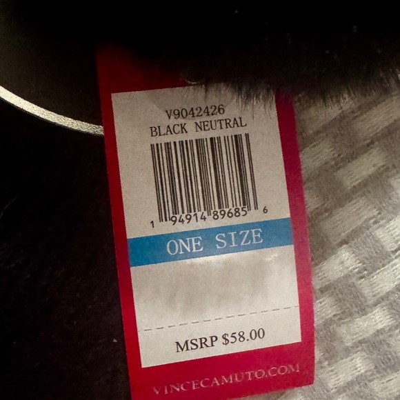 Vince Camuto Black Pom-Pom Beanie for Women - Picture 2 of 6